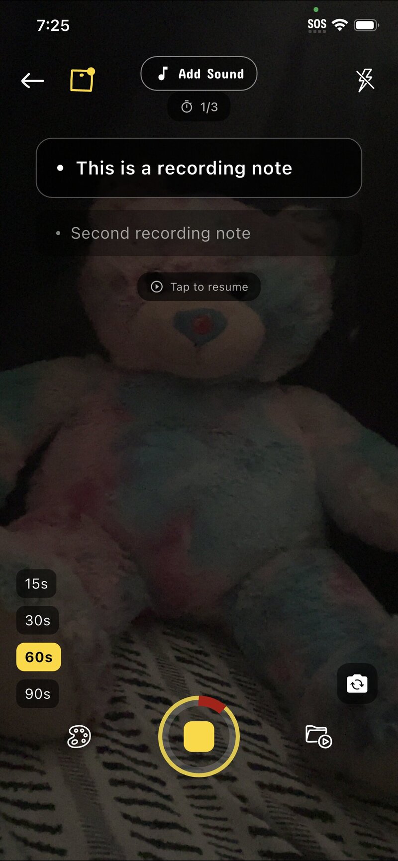 Read your script while filming